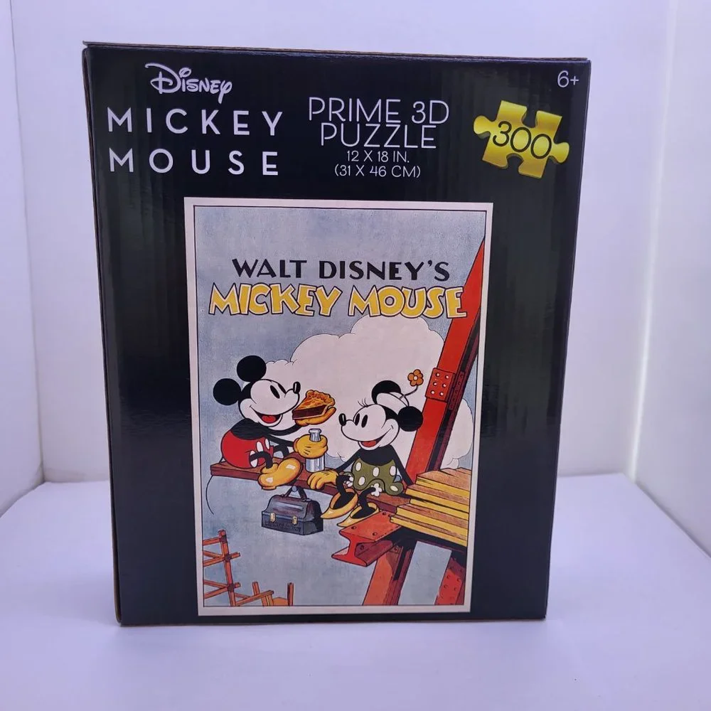 DISNEY MICKEY MOUSE PRIME 3D IRON WORKER PUZZLE 300 Pieces Finished Size 12